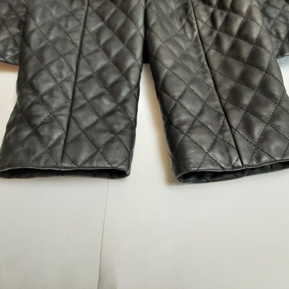 Casual Corner Quilted Leather Jacket - Picture 10 of 14